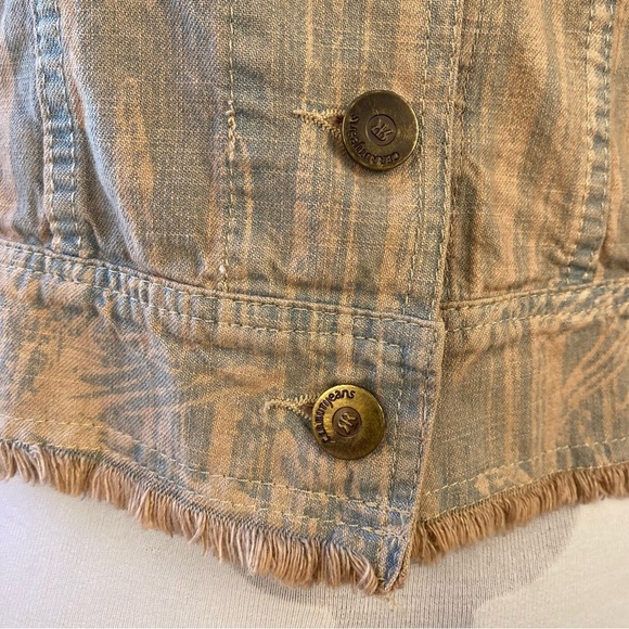Reformation Jeans Vintage Cropped Jacket, Size XS, NWT Sample Sale - Picture 10 of 11